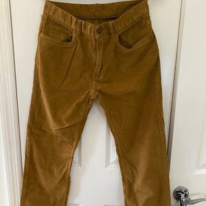 BROOKS BROTHERS CORDUROY PANTS MEN 30X32 BROWN